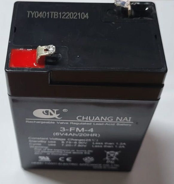    WH-25ES 6V/1Ah - 
(WET battery)